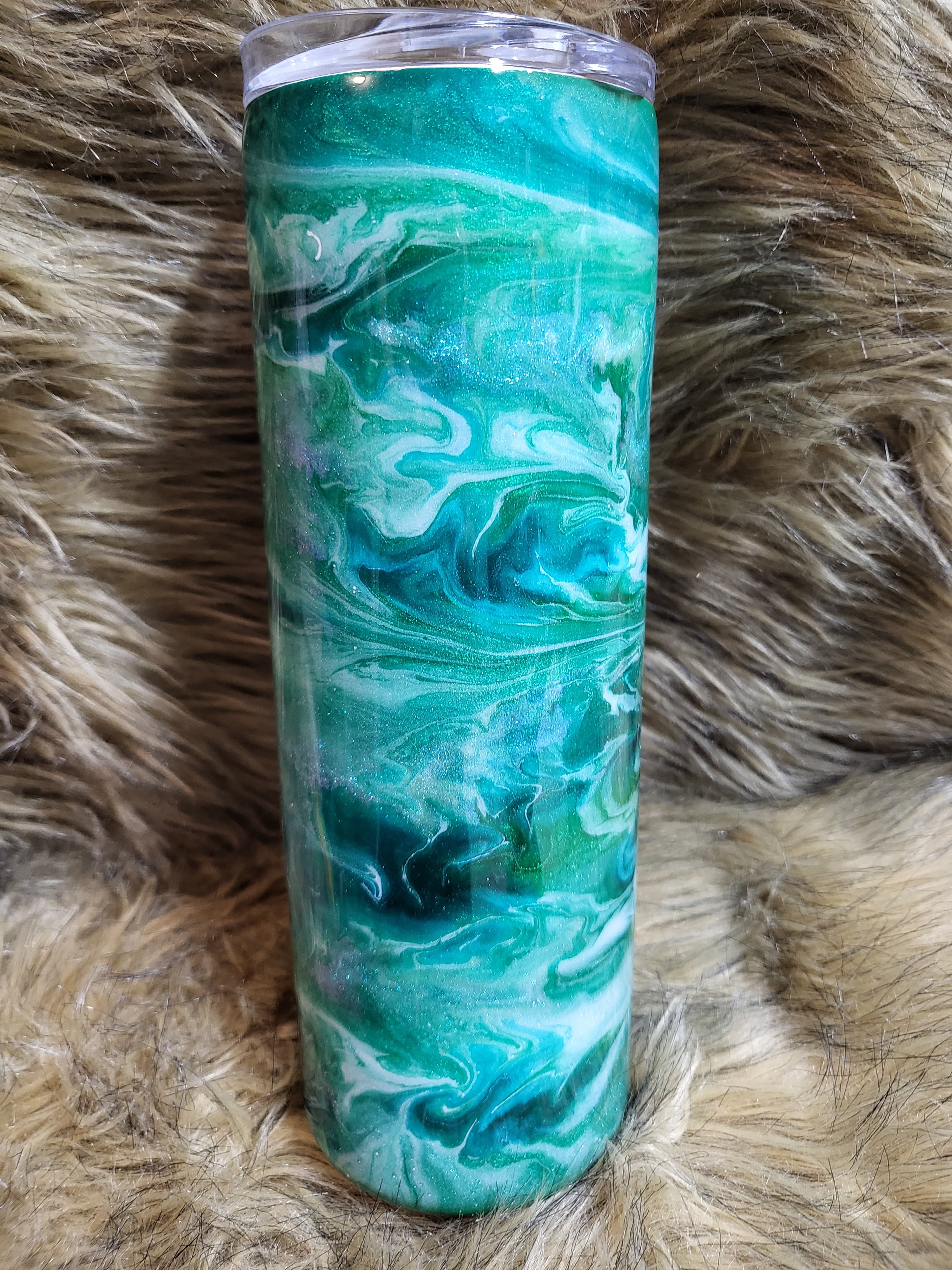 20oz ink swirl skinny tumbler- ready to ship