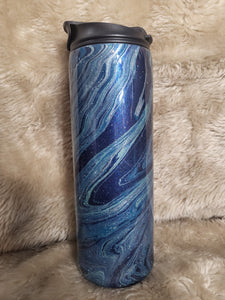 18oz hydro dipped water bottle style tumbler. Dual style lid.-ready to ship