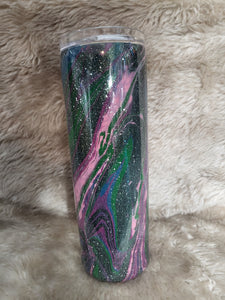 20oz hydro dipped tumbler with glitter-ready to ship