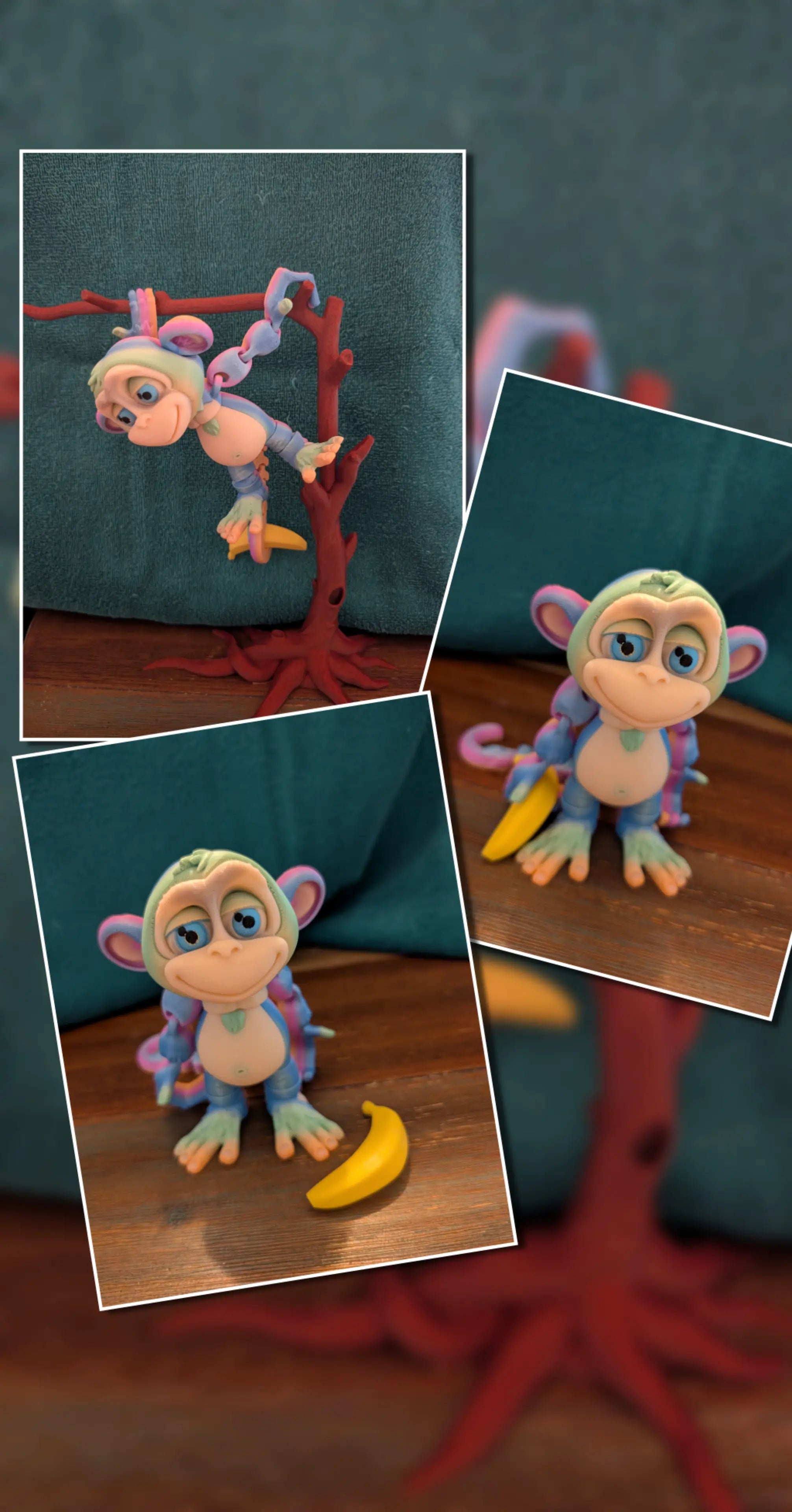 Medium monkey and tree-3d collection