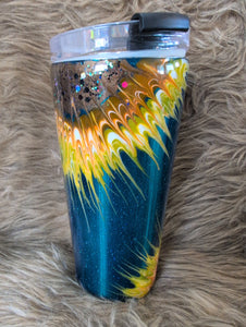 #4 sunflower tumbler-ready to ship